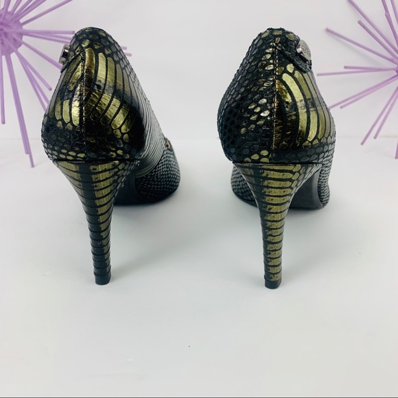 J Renee / Snake Green Black Textured Metallic - Picture 5 of 8